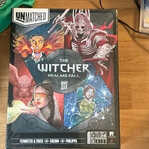 Match Unmatched The Witcher Realms Fall Game - Red, Blue, Green - Unopened